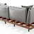 Loungeset Java Woodgrains/Dark Grey