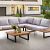 Loungeset Malta Smoked Grey/Dark Grey
