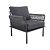 Loungeset Trino-stoel Smoked Grey/Dark Grey