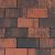 Betonstraatsteen 6 cm rood/zwart komo