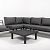 Loungeset Cuba Smoked Grey/Dark Grey