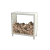 Stalen houtopslag - Indiana - 100 x 40 x 100 cm - RAL9010 mat (wit)
