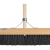 Zaalveger – Zachte bezem – Paardenhaarmengsel – 40 cm – Houten steel – 150 cm