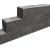 Blockstone Small Black 12x12x60cm