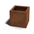Cortenstaal plantenbak - Vierkant - 40 x 40 x 60 cm - Met bodemplaat - Met poten