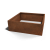 Cortenstaal plantenbak - Vierkant - 120 x 120 x 40 cm - Zonder bodemplaat