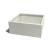 Stalen plantenbak - Vierkant - 100 x 100 x 50 cm - RAL9010 mat (wit) - Zonder bodemplaat