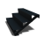 Stalen tuintrap - 3-trede - 72 x 120 x 51 cm - RAL9005 mat (zwart)