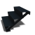 Zwarte trap 3-trede (breedte 80cm)