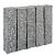 Palissades Tibet Dark Grey 75x12x12 cm 2x pineappled, 4x gekloofd