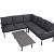 Loungeset Trino Smoked Grey/Dark Grey