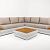 Loungeset Formentera Frost White/Beige