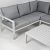 Loungeset Hawaii Smoked Frost White/Light Grey
