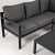 Loungeset Hawaii Smoked Grey/Dark Grey