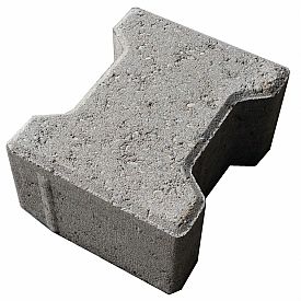 H-verbandsteen 8 cm grijs komo