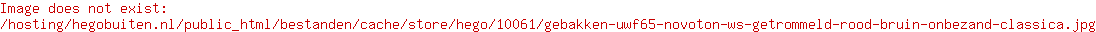 Gebakken UWF65 Novoton WS getrommeld rood bruin onbezand classica
