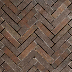 Gebakken UWF60 Oud Jutrijp Getrommeld rood paars bruin bezand