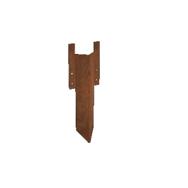 Cortenstaal grondpin groot 22 - 25 cm