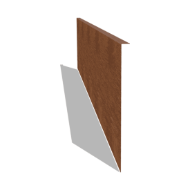 Cortenstaal kantopsluiting gezet 45 cm (lengte 240 cm)