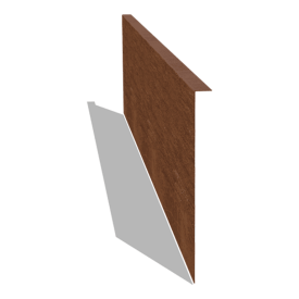 Cortenstaal kantopsluiting gezet 22 cm (lengte 150 cm)