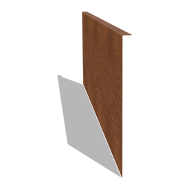 Cortenstaal kantopsluiting gezet 45 cm (lengte 150 cm)
