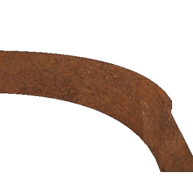 Cortenstaal keerwand binnenbocht 150 x 150 x 40 cm