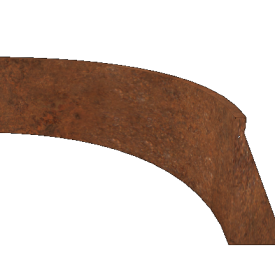 Cortenstaal keerwand binnenbocht 150 x 150 x 50 cm