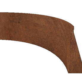 Cortenstaal keerwand binnenbocht 150 x 150 x 60 cm