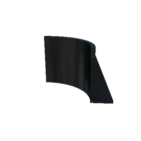 Gepoedercoat staal keerwand binnenbocht 50 x 50 x 50 cm