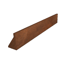 Cortenstaal keerwand recht 200 x 30 cm