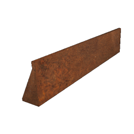 Cortenstaal keerwand recht 200 x 40 cm