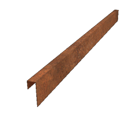 Cortenstaal overzetprofiel 15 x 5 x 5 cm (lengte 240 cm)