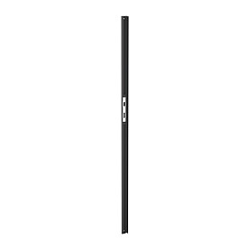 Aanslaglat met slotlijst L 183cm RAL9005 voor poort (2891-2942)