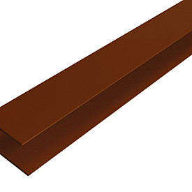 WEO35-60 Alu F-profiel Ipé L-300cm 65x80mm - RAL8028