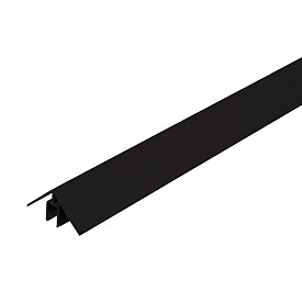 WEO alu Klikprofiel 50x50mm L-300cm Ebony black  RAL9005