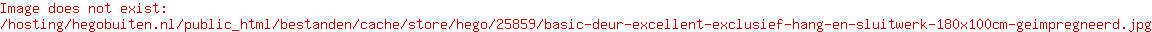 Design Basic Standaard Deur 180x100