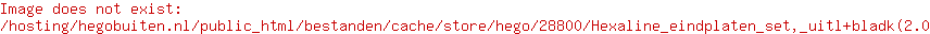 Hexaline eindplaten set, uitl+bladk(2.0)