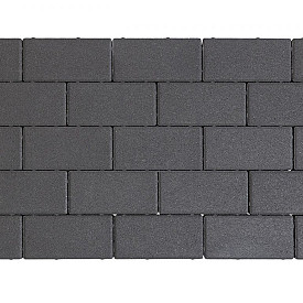 Design brick 8cm black mini facet komo OP=OP