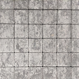 Betonstraatsteen half 6cm grijs/zwart OP=OP