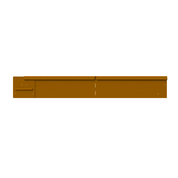 Flexline 150 mm, Weervast incl. 3 platte grondpennen en verbindingsplaat