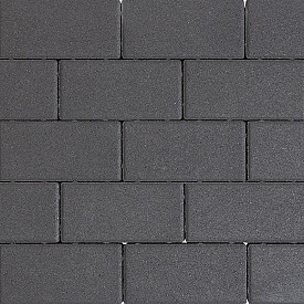 Design brick 6 cm black mini facet komo