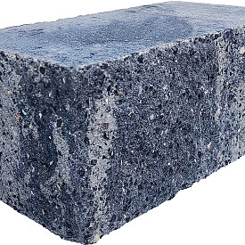Splitrock grijs/zwart hoekstuk 29x13x11 cm met geknipte kopse kant