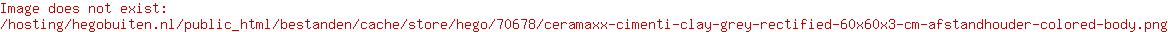 Ceramaxx Cimenti Clay Grey Rectified 60x60x3 cm, afstandhouder Colored Body