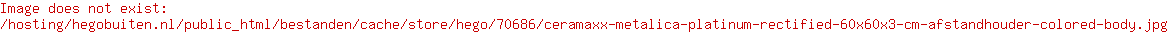 Ceramaxx Metalica Platinum Rectified 60x60x3 cm, afstandhouder Colored Body