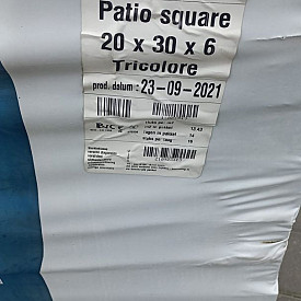 Restpartij Patio square 20x30x6 cm tricolore