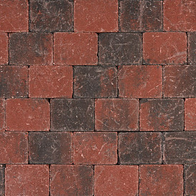 Tambour 20x20x6 rood/zwart