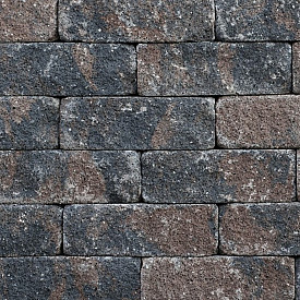 Splitrock trommel 32x13x11 cm bruin/zwart