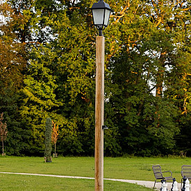 PILA - 140x140x3300mm + 1000mm ingraven - Accoya - Kabel