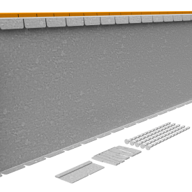 Flexline 400 mm, Gegalvaniseerd incl. 5 grondnagels en verbindingsset