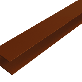 Alu WEO Classic Gardenwall F-profiel Ipé 35x45mm L-360 cm